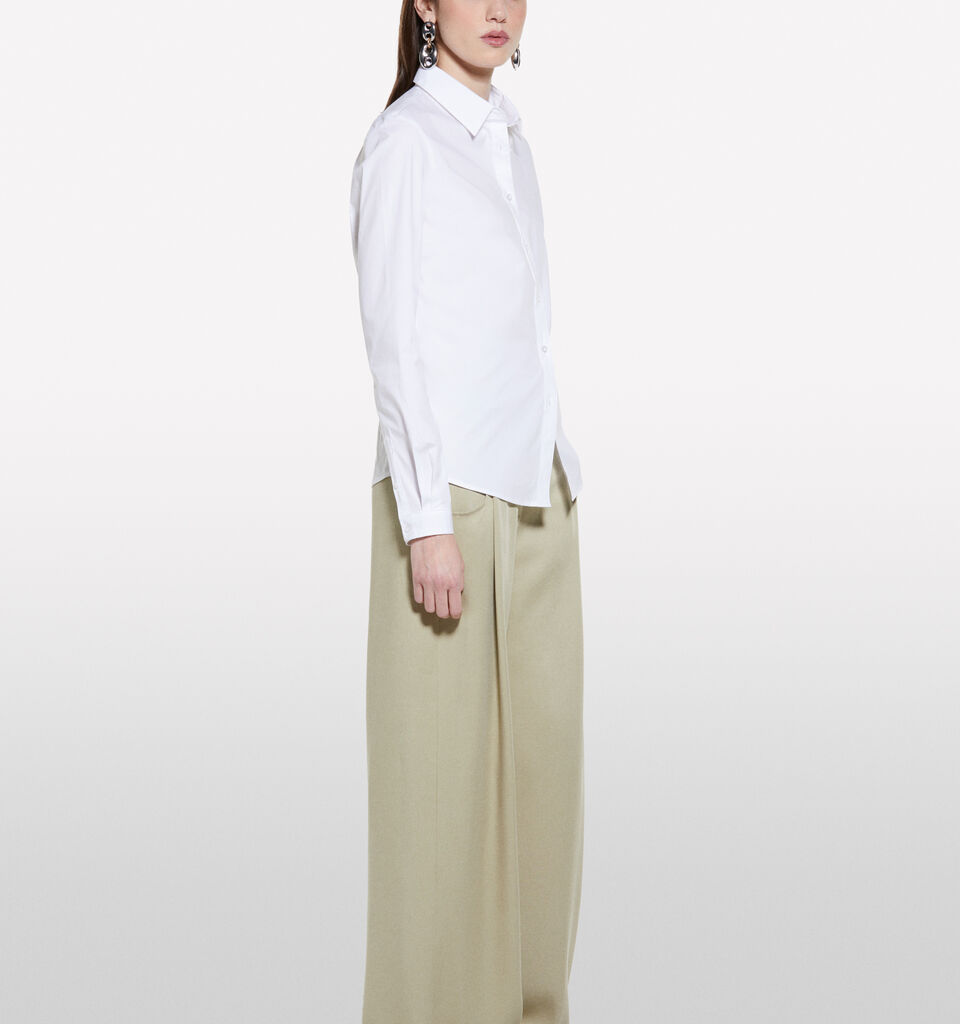White slim fit shirt - null - White | Sisley image number 2